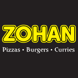 Zohan Pizzas Burgers Curries logo.
